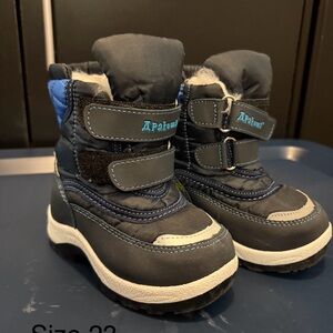 Kids Winter Boots - Black and Blue